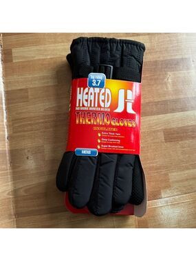 Men's insulated gloves, black, NWT